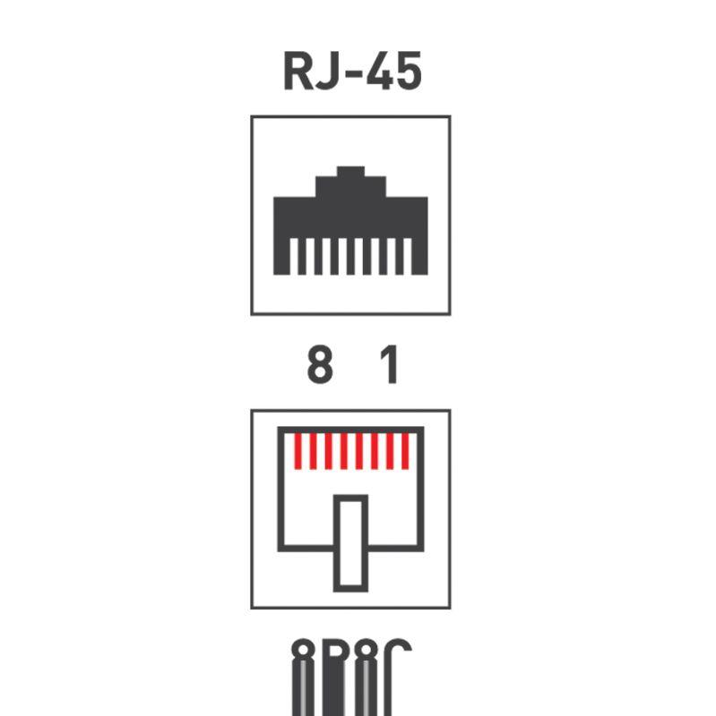  Джек компьютерный RJ45 (8P8C) кат.5E (уп.100шт) PROCONNECT 05-1021-6 фото в каталоге от BTSprom.by