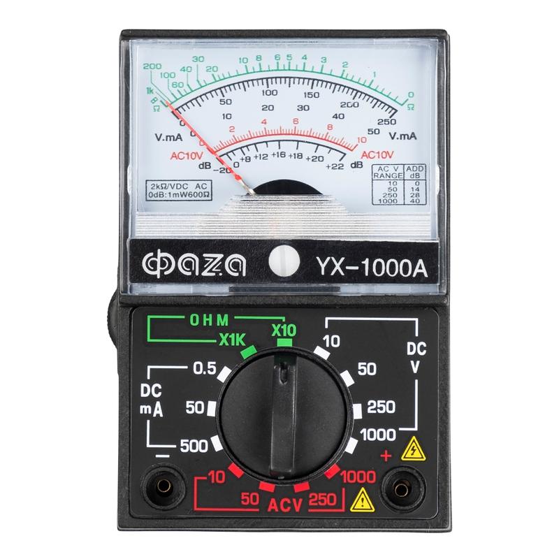 мультиметр аналоговый yx-1000а фаzа 5000537 от BTSprom.by
