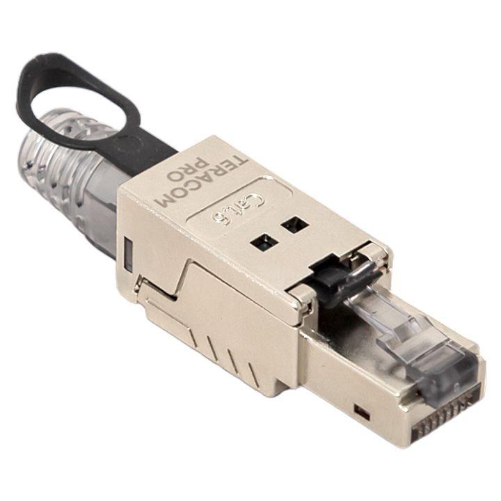 коннектор полевой заделки rj45 (8p8c) stp экранир. для кабеля кат.6 teracom pro ekf trp-plug-6stp-fst от BTSprom.by