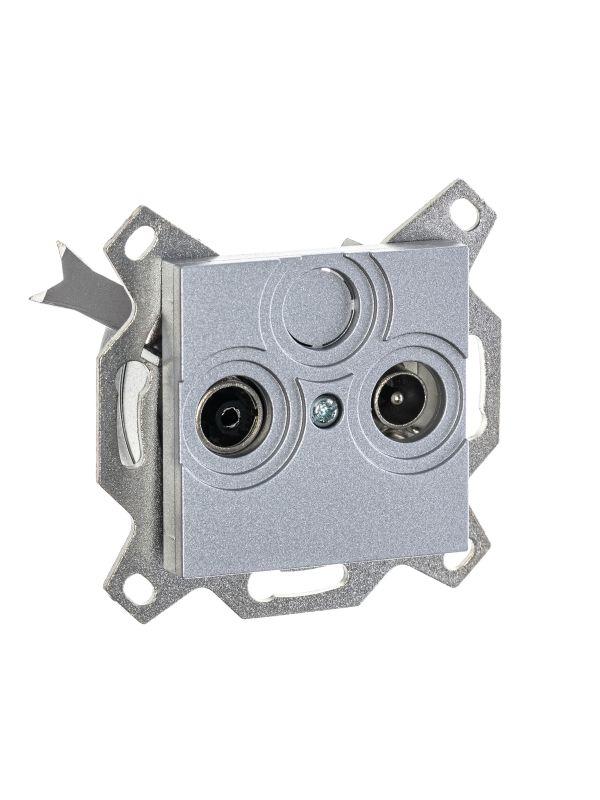  Розетка телевизионная проходная TV/R Levit 7дБ серебр. ABB 2CHH083607A6070 фото в каталоге от BTSprom.by