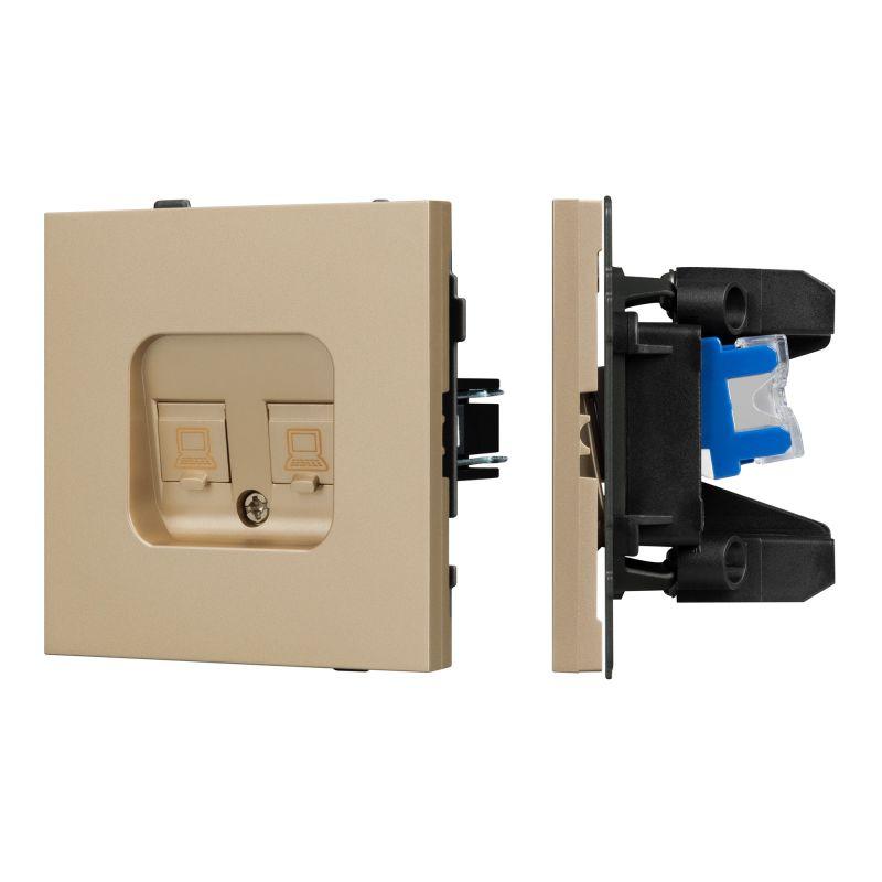 розетка компьютерная 2-м sct-tendo-mpc2-sfpl-gd rj45 кат.6 механизм arlight 054596 от BTSprom.by