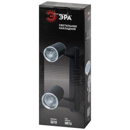  Светильник OL35-2 BK MR16 GU10 IP20 настен./потолочн. спот черн. хром Эра Б0056364 фото в каталоге от BTSprom.by