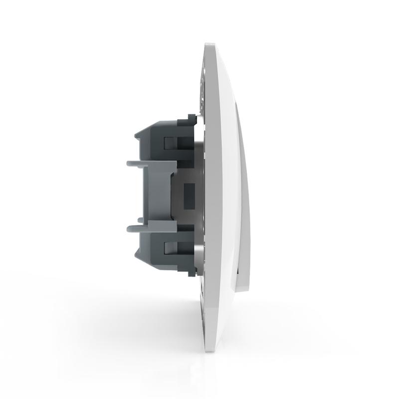  Переключатель проходной 1-кл. СП AVA 10А IP20 в сборе бел. TOKOV LIGHTTKL-AV-P1F-C01 фото в каталоге от BTSprom.by