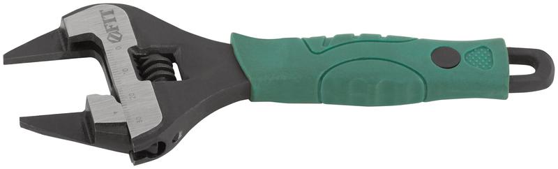  Ключ разводной "Карат" CrV обточенные узкие губки шкала увелич.захват прорезин.ручка 150мм (34мм) FIT 70201 фото в каталоге от BTSprom.by