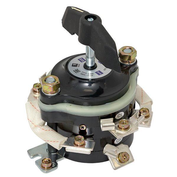  Переключатель пакетный реверсивный 1-кл. 100А IP00 ПП 3-100/Р М3 исп.3 черн. EKF pp-3-100-3r фото в каталоге от BTSprom.by