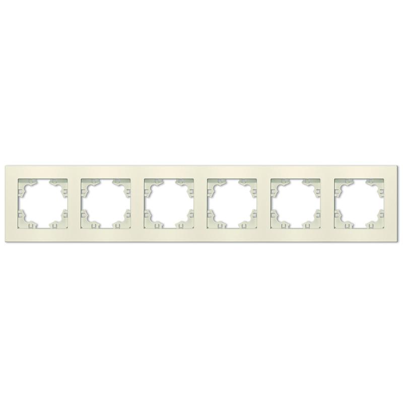 рамка 6-м афина универс. сл. кость (ivory) universal a1043-i от BTSprom.by