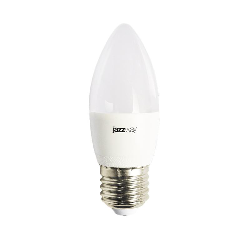 лампа светодиодная pled-lx 8вт c37 свеча 3000к тепл. бел. e27 pro jazzway 5028531 от BTSprom.by