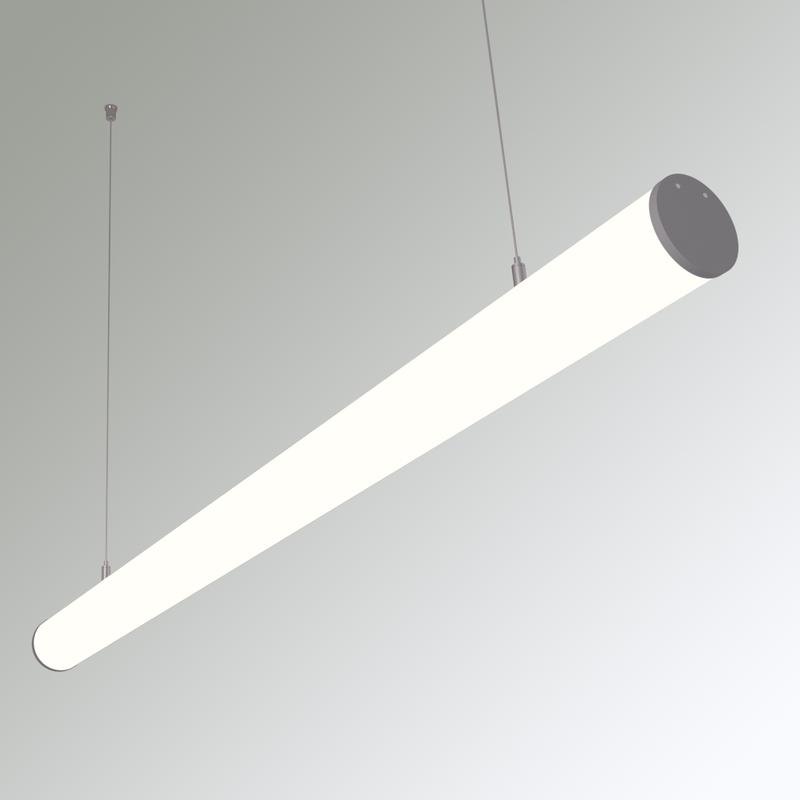 светильник светодиодный rve-plsd60-1940-p 52вт 4000к 1940хd60мм линейный подвесной ral9006 муар сер. rvelektro rve00018648 от BTSprom.by