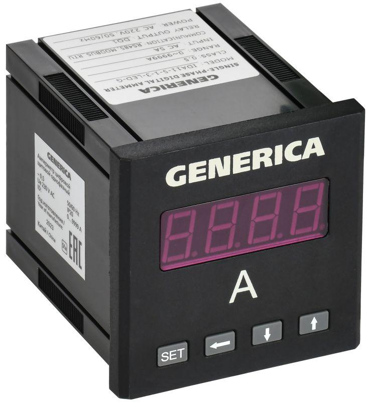 амперметр цифровой щитовой 1ф do rs-485 72х72 led generica ida11-5-1-3-led-g от BTSprom.by