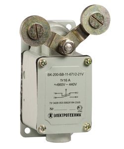 выключатель конечн. вк-200-бв-11-67у2-25 электротехник et518451 от BTSprom.by