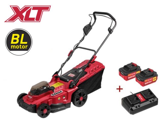газонокосилка аккумуляторная wortex clm 3836 all1 xlt set бесщёт.двиг., 18в+18в, 2акб, 4ач, шир.3 (выс. 25-75 мм, травосборник 35 л) 0333236 от BTSprom.by