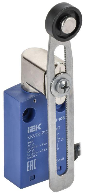 выключатель концевой c6n-108 ip67 регулир. рычаг с роликом iek kkv12-p108-1-67 от BTSprom.by