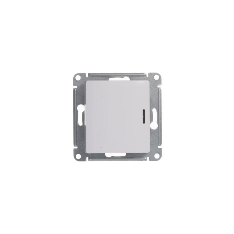 переключатель проходной 1-кл. сп glossa 10а ip20 (сх. 6а) 10ax с подсветкой механизм бел. se gsl000163 от BTSprom.by