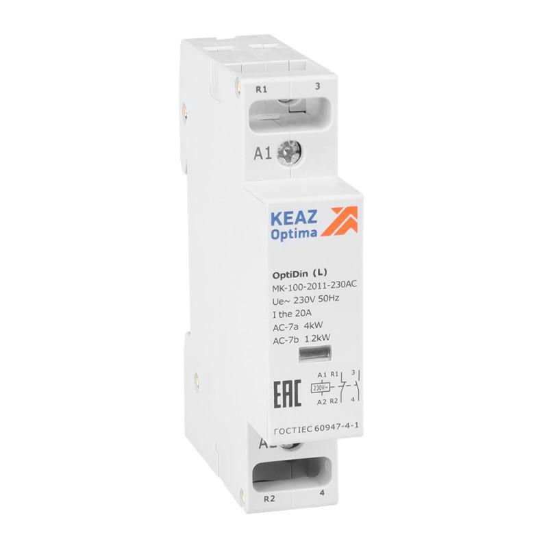 контактор модульный optidin mk-100-2011-230ac (l) кэаз 343727 от BTSprom.by