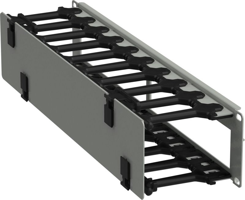 кабель-органайзер горизонтальный 19дюйм 2u сер. рф itk zp-cc35-02u-h-r от BTSprom.by