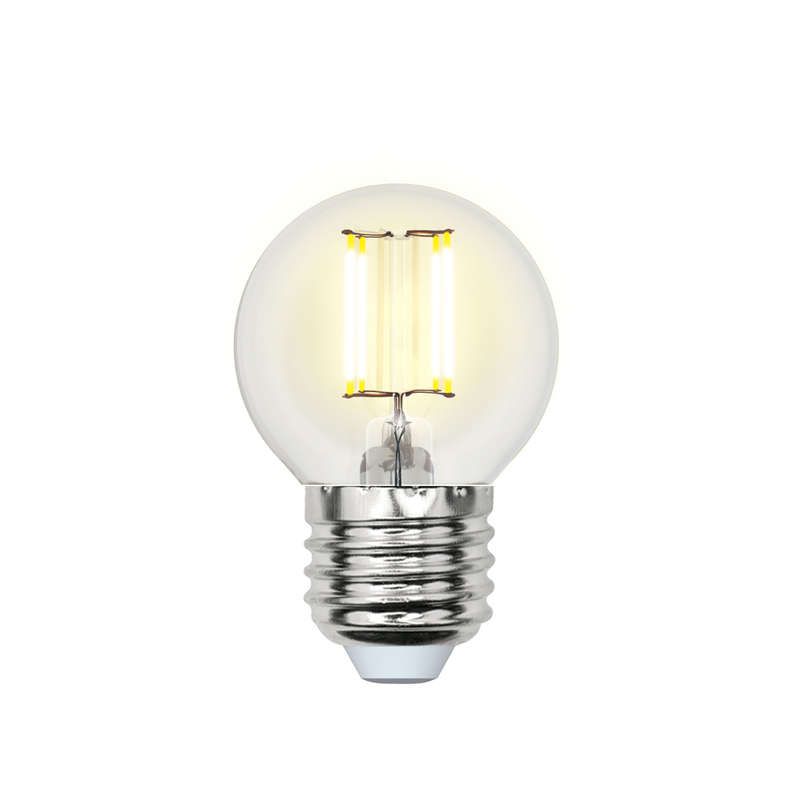 лампа светодиодная led-g45-6вт/nw/e27/cl gla01tr прозр. uniel ul-00002208 от BTSprom.by