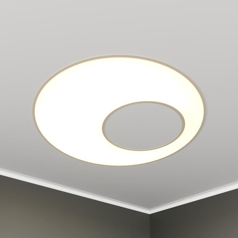 светильник светодиодный rve-lbx-apertura-1030-v 69вт 4000к 1030х1030х120мм круг с отверст. встраив. бел. rvelektro rve00003057 от BTSprom.by