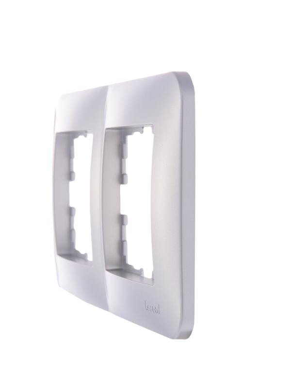  Рамка 2-м Karina Life горизонт. матов. серебр. LEZARD 708-4300-147 фото в каталоге от BTSprom.by