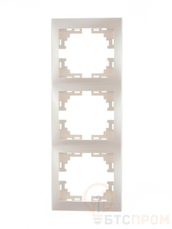 Рамка 3-м Mira вертикал. жемчуж./бел. перламутр. LEZARD 701-3000-153 фото в каталоге от BTSprom.by  Рамка 3-м Mira вертикал. жемчуж./бел. перламутр. LEZARD 701-3000-153 фото в каталоге от BTSprom.by