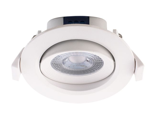 светильник светодиодный встраиваемый 7 вт psp-r 9044 4000к ip40 100-240в поворот(бел. круг) jazzway (490лм, нейтральный белый свет) 5004504 от BTSprom.by