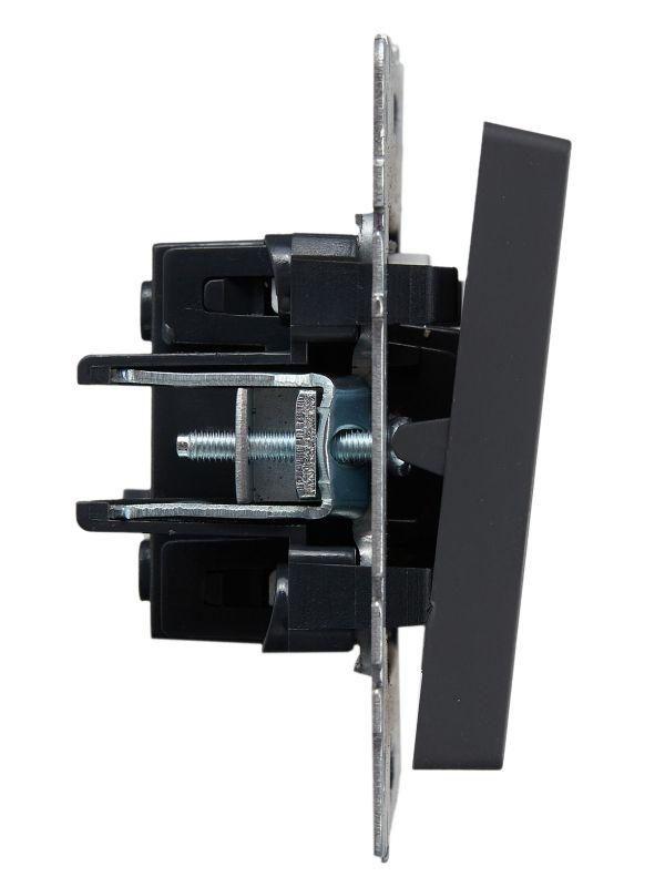  Выключатель проходной 1-кл. СП BRITE ВС10-1-7-БрГ 10А с индик. механизм графит IEK BR-V12-1-10-K53 фото в каталоге от BTSprom.by