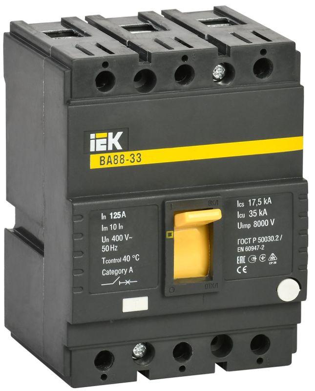 выключатель автоматический 3п 125а 35ка ва 88-33 karat iek sva20-3-0125 от BTSprom.by