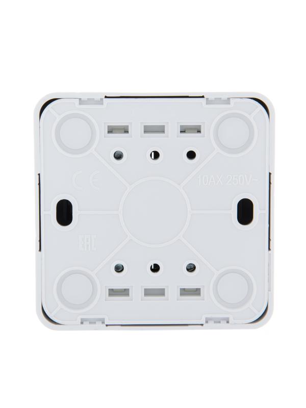  Выключатель 2-кл. 1п ОП Viola 10А IP20 бел. LEZARD 751-0200-101 фото в каталоге от BTSprom.by