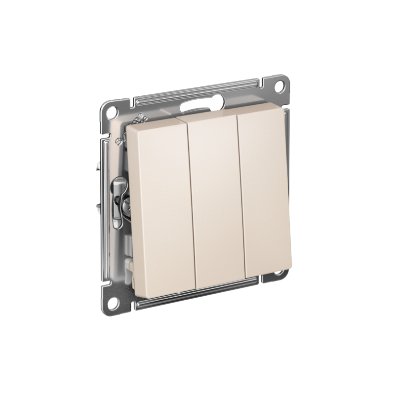 выключатель 3-кл. сп atlasdesign 10а ip20 (сх. 1+1+1) 10ax механизм беж. se atn000231 от BTSprom.by