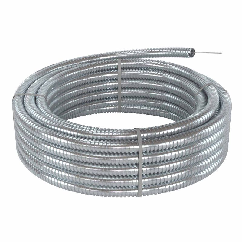  Металлорукав из оцинк. стали DN 20мм Dвн 20.5мм Dнар 24.5мм IP40. с протяжкой (уп.50м) DKC 667R2024P фото в каталоге от BTSprom.by