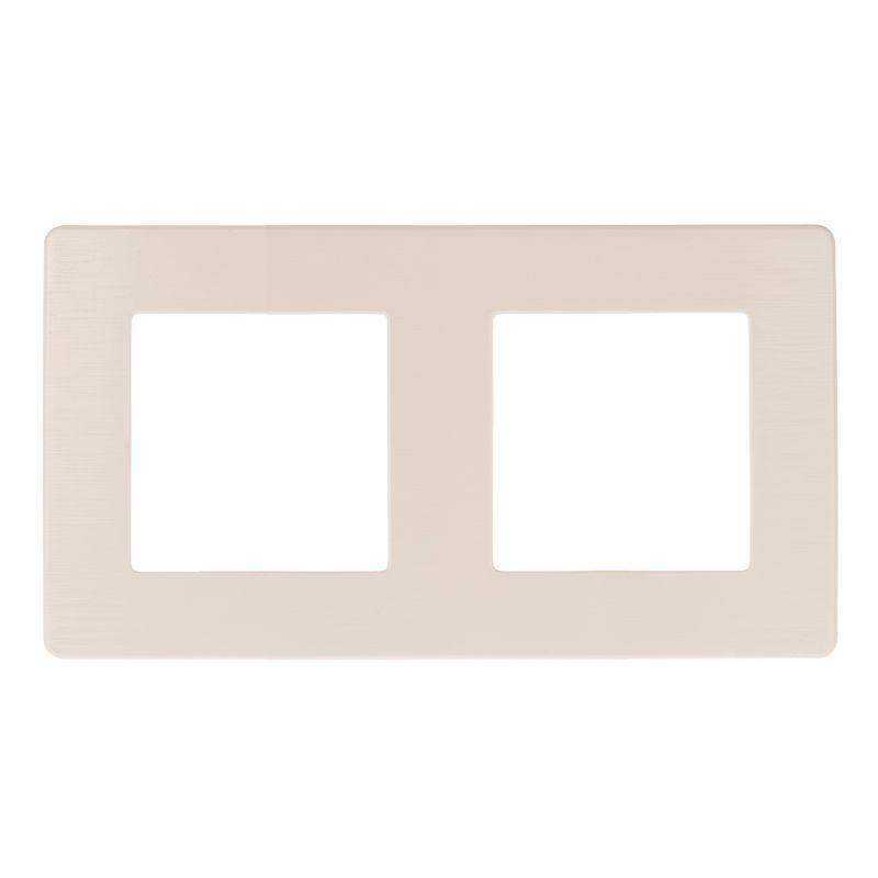 рамка 2-м 12-5102-02 сатин сл. кость эра б0052510 от BTSprom.by