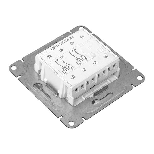  Выключатель перекрестный 2-кл. СП Эпика механизм бел. EKF UP1-SWW-22 фото в каталоге от BTSprom.by