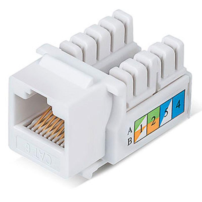 модуль keystone jack rj-45(8p8c) utp неэкранир. кат.6 тип 90град. бел. pro rexant 02-0254 от BTSprom.by