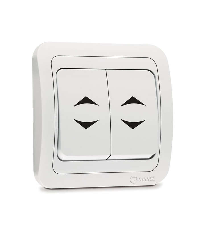 переключатель проходной 2-кл. сп mimoza 10а ip20 бел./бел. makel 12026 от BTSprom.by