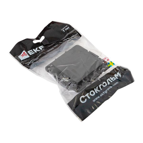  Кнопка нажимная СП Стокгольм 10А механизм черн. EKF EZV10-221-10 фото в каталоге от BTSprom.by