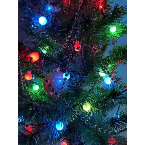  Гирлянда светодиодная "Нить Шарики" d18мм 5м 50LED 220В IP20 мультиколор ЭРА Б0047968 фото в каталоге от BTSprom.by