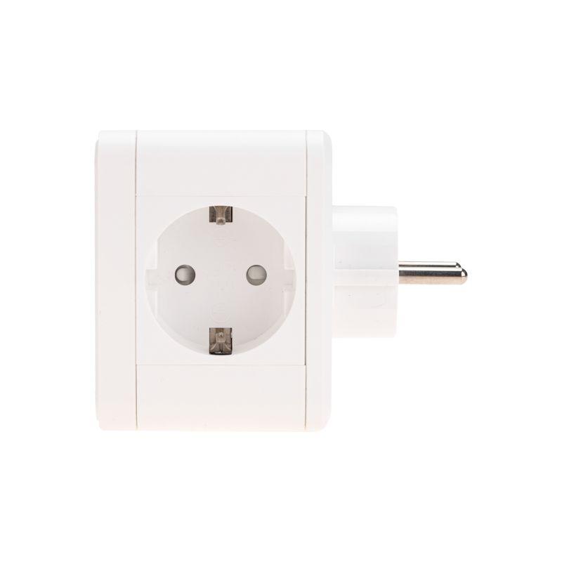  Двойник электрический Куб 16А с/з+2хUSB-A 2.4А+USB Type-C 3А с ночной подсветкой бел. Rexant 11-1251 фото в каталоге от BTSprom.by