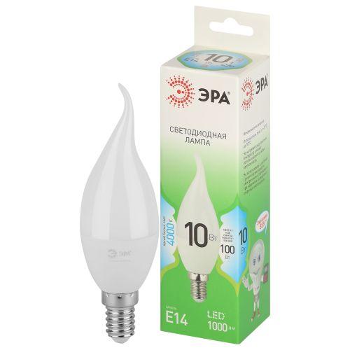 лампа светодиодная green line bxs-10w-840-e14 gl 10вт свеча на ветру 4000к яркий свет бел. e14 эра б0067099 от BTSprom.by