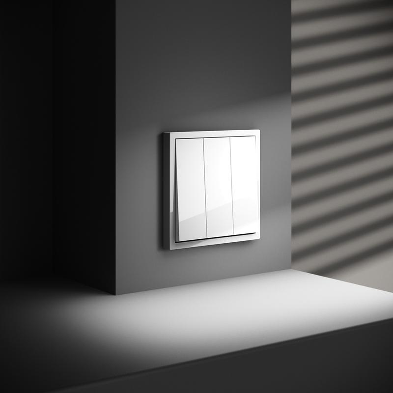  Выключатель 3-кл. СП S70 10А механизм бел. глянцевый Voltum VLS030101 фото в каталоге от BTSprom.by