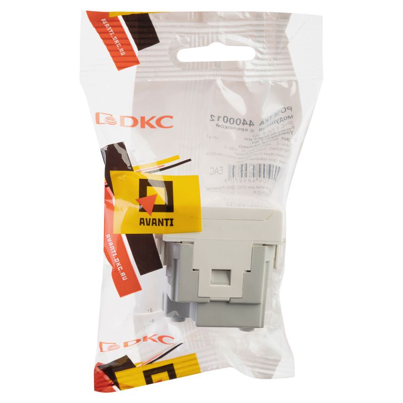  Розетка 1-м 2мод. Avanti "Белое облако" 16А IP41 2P+E защ. шторки с крышкой бел. DKC 4400012 фото в каталоге от BTSprom.by