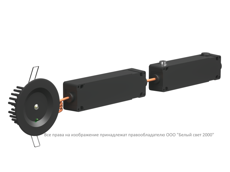 светильник аварийный bs-aruna-53-l3-inexi2 ip65 black белый свет a31861 от BTSprom.by