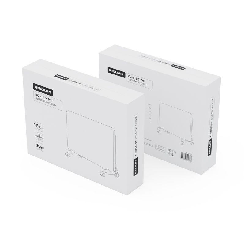  Конвектор электрический с электронным термостатом 1.5кВт Х-нагревательный элемент Rexant 60-0110 фото в каталоге от BTSprom.by