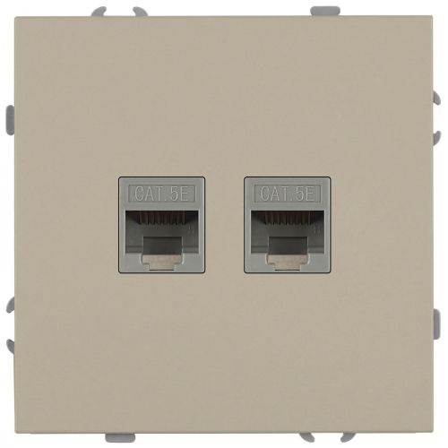 розетка информационная 2-м сп galaxy rj45 16а ip20 250в шампань эра б0070762 от BTSprom.by