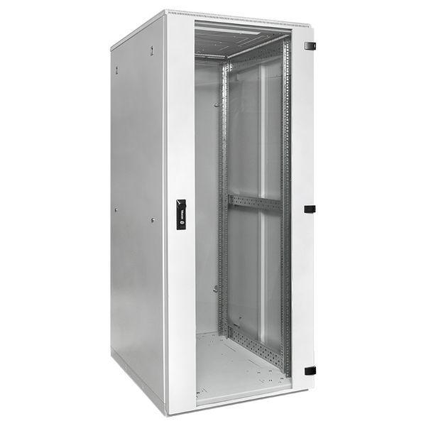 шкаф напольный 19дюйм teracom pro 42u 600х600мм двери стеклян. с замком-ручкой и метал. сер. ekf trp-ntc-4266-41g от BTSprom.by
