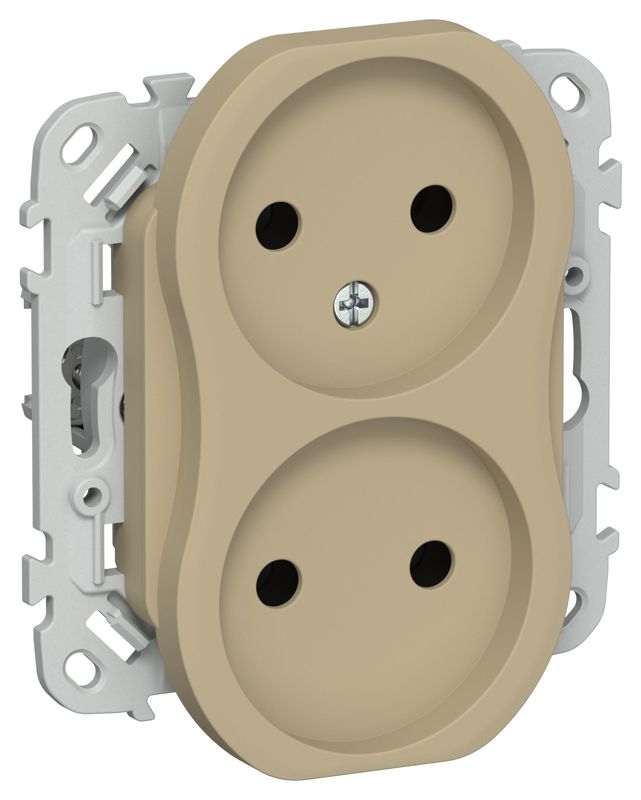 розетка 2-м сп flite рс02-0-флх 10а без заземл. без защ. шторок механизм хаки iek fi-r20-10-k59 от BTSprom.by