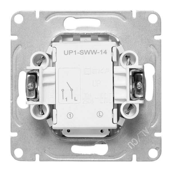  Выключатель 1-кл. СП Эпика с подсветкой механизм бел. EKF UP1-SWW-14 фото в каталоге от BTSprom.by
