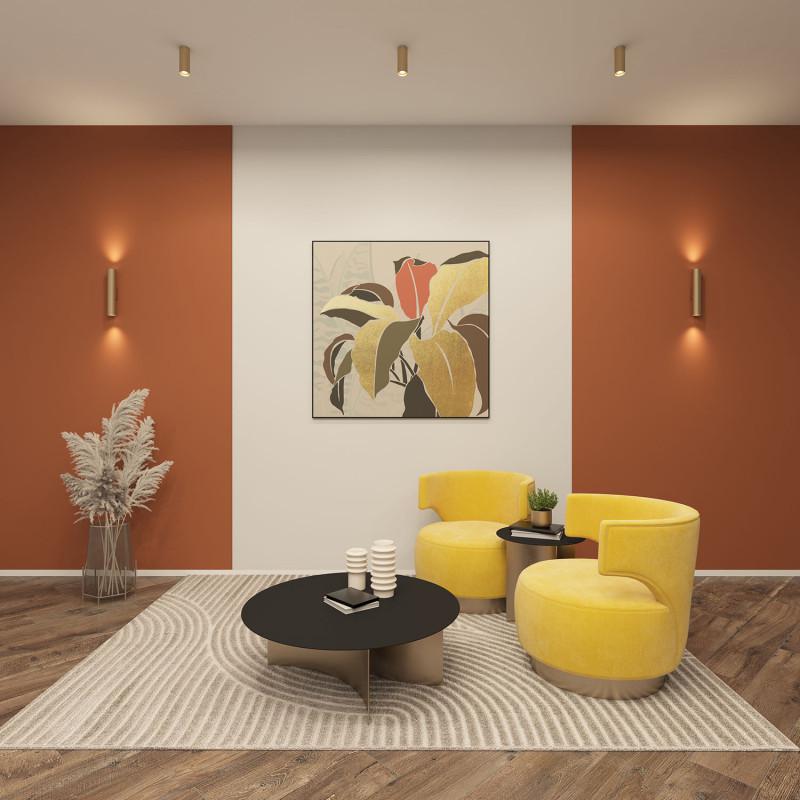  Светильник 15Вт 2xGU10 IP20 LED настен. алюм. матов. зол. DENKIRS 723065 фото в каталоге от BTSprom.by