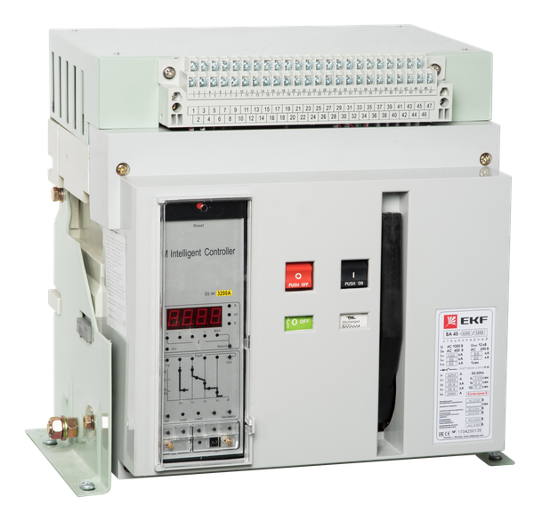 выключатель автоматический 4п (3p+n) 2000/2000а 50ка ва-45 стац. proxima ekf mccb45-2000-2000-4p от BTSprom.by