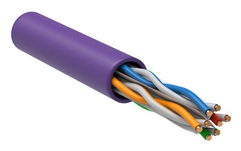 кабель витая пара u/utp кат.6 4х2х23awg solid lszh фиолет. (уп.305м) itk lc1-c604-126 от BTSprom.by