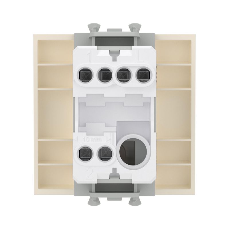  Переключатель модульный 1-кл. 2мод. Avanti "Ванильная дымка" 16А IP20 беж. DKC 4405112 фото в каталоге от BTSprom.by