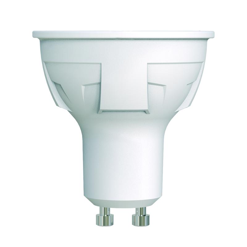 лампа светодиодная led-jcdr 6w/ww/gu10/fr/dim plp01wh яркая jcdr 6вт матовая 3000к тепл. бел. gu10 диммир. (упак. картон) uniel ul-00003990 от BTSprom.by